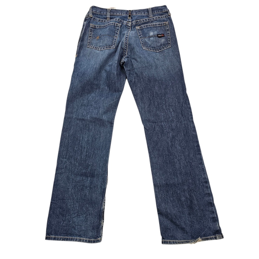 Ariat FR M4 Relaxed Boot Jeans Mens 34x35 Blue Denim Flame Resistant Workwear - Picture 3 of 13
